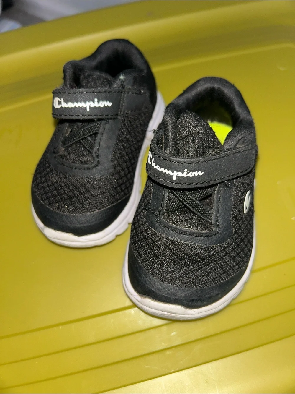Champion Black and White Baby Athletic Sneakers Size 2